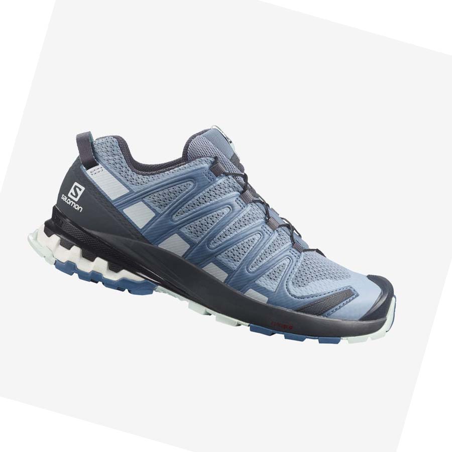 Salomon WoXA PRO 3D v8 Túracipő Női Kék | HU 2791GSO